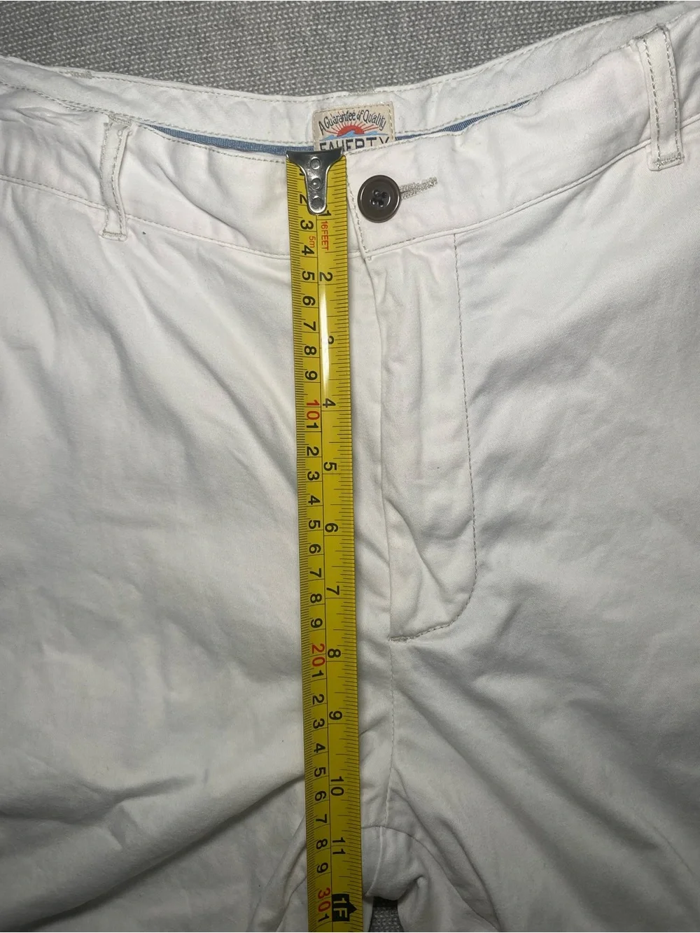 Faherty Shorts Mens 35 9”Shorts Pockets Cotton Blend